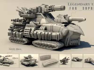 Legendary tank 3D print model