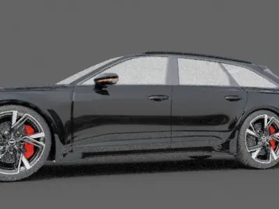 audi rs advant Free low-poly 3D model