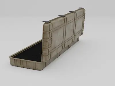 Weapon Case Model 3D Low-poly 3D model