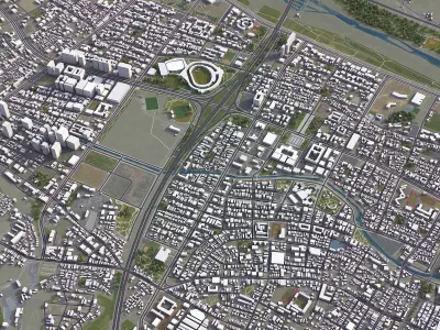 Zhubei Low-poly 3D model