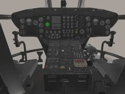 MH-53E Sea Dragon Blank Livery Low-poly 3D model