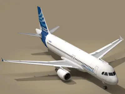 A320-200 airbus 3D model