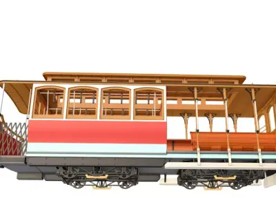 San Francisco Cable Car 3D model