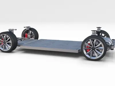 Tesla Model 3 and Model S Chassis Pack 3D model