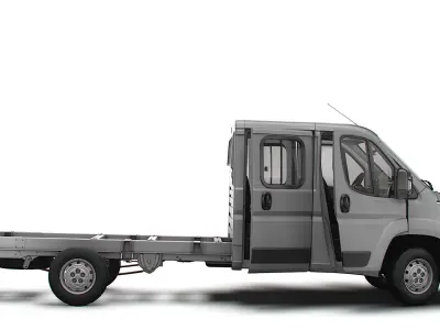 Citroen Jumper Chassis Truck CrCab 4035WBXL HQInterior 2023 3D model