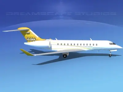 Global Express 6000 V01 3D model