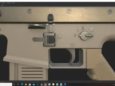 SCAR-L- Low-poly  Low-poly 3D model