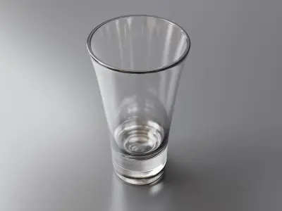 Free PBR Vodka Glass Free low-poly 3D model