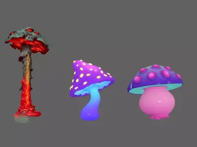 Mushrooms  3D model