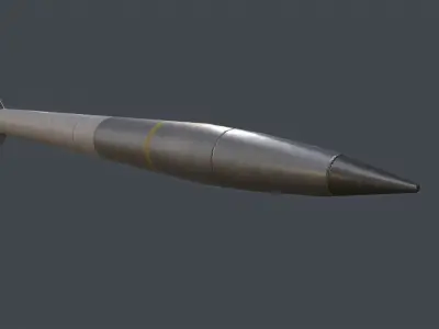 GMRLS-ER missile Low-poly 3D model