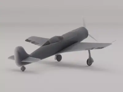 Focke-Wulf Fw 190 Fighter-bomber Germany WWII 1940 3D print model