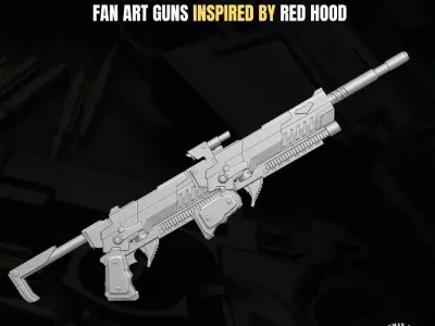 Red Hood Fan Art Accesories for Action figures 3D print model