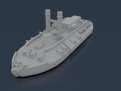 USS CAIRO 1861 3D print model