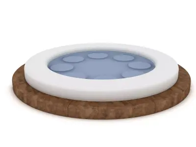 jakuzi model 01 3D model Low-poly 3D model