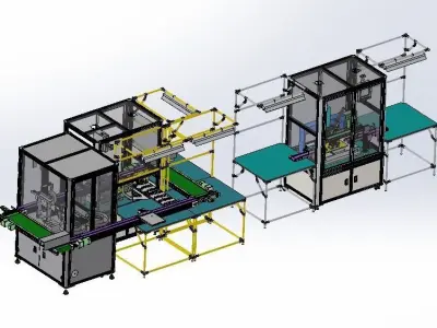 Dispensing integrated production line 3D model