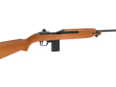 M1 carbine Low-poly 3D model