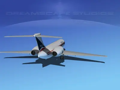 Boeing 717-200 Delta 1 3D model