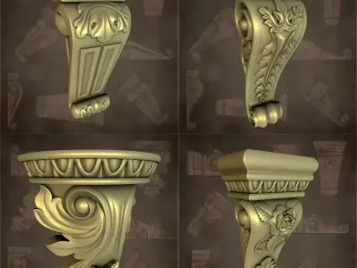 Corbels vol 01 Free 3D model