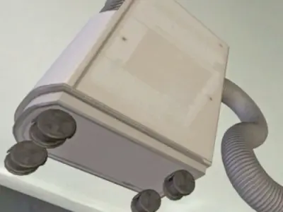 Air Conditioner Rigged Low-poly 3D model