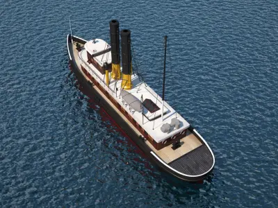 George Washburn Tugboat 3D model