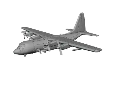 Lockheed AC-130U Spooky 3D print model