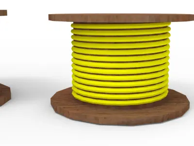 Wires Low-poly 3D model