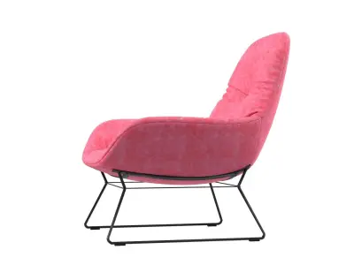 Cushion Armchair Slim Free 3D model