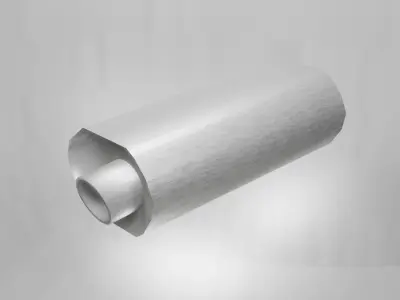  Exhaust Pipes Low-poly 3D model