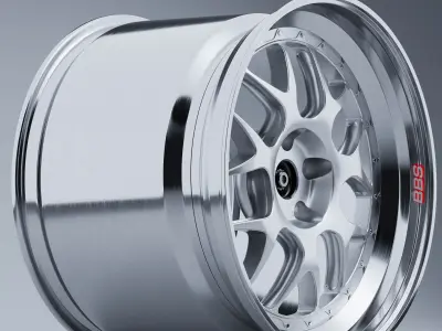 BBS WHEELS - E07 5 lugs version Low-poly 3D model