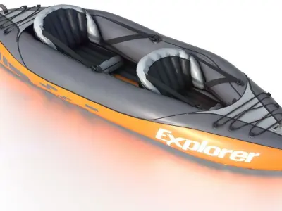 KAYAK explorer inflatable with two seats 3D model