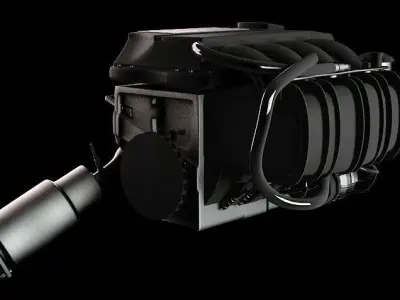 Car Engine 2 3D model
