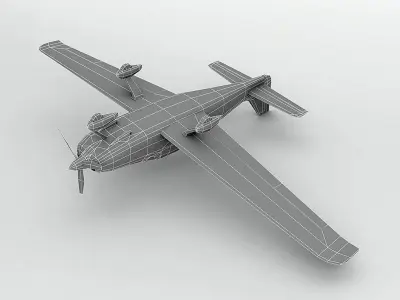 Cirrus SR-22 Aircraft LOW Low-poly 3D model