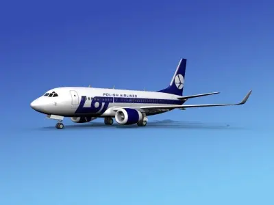 Boeing 737-700ER Lot Polish Airlines 3D model