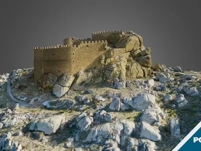 Spanish Medieval Castle - High 3D model