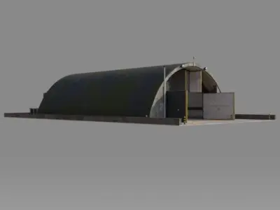 NATO AIRCRAFT SHELTER V1 Free low-poly 3D model
