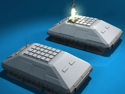 Missile tank 3D model