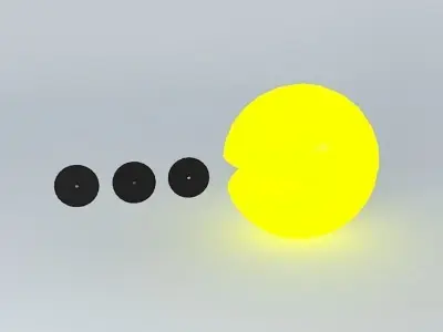 Pacman circle Free 3D model