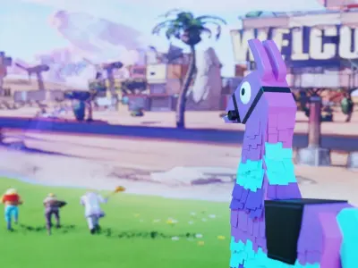 Fortnite Llama Low-poly 3D model