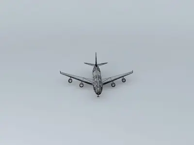 Plane in Viracopos 3D model