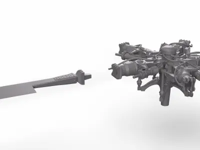 Helicopter Propeller Mi-8 3D print model