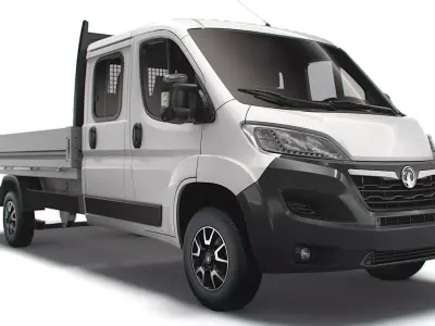 Vauxhall Movano Crew Cab Truck 2023 3D model