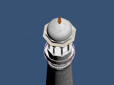 Interesting tower - taj mahal piller - 3d model 3D model