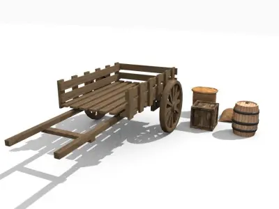 ancient market 3D model