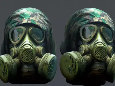 Helmet 3d model military combat Military scifi Low-poly 3D model order
