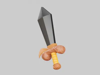 Sword 3D Illustration 3D model order