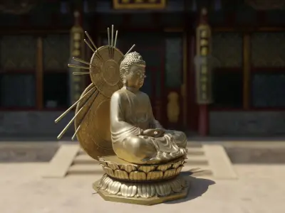 Buddha Statue 3D model