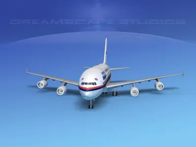 Airbus A380-800 Malaysia Airlines 3D model