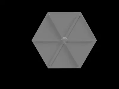 tie fighter from star wars Low-poly 3D model