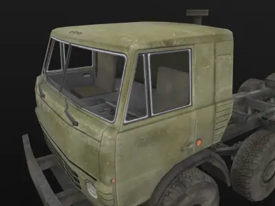 Kamaz Empty Low-poly 3D model