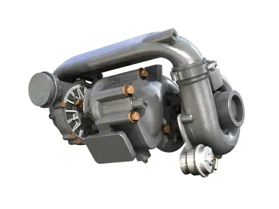 Turbocharger 3D model